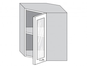 1.60.3у Шкаф настенный (h=720) угловой на 600мм со стекл. дверцей в Покачах - pokachi.магазин96.com | фото