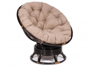 Кресло-качалка Papasan w 23/01 B с подушкой Antique brown, экошерсть Коричневый в Покачах - pokachi.магазин96.com | фото