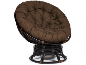 Кресло-качалка Papasan w 23/01 B с подушкой Antique brown, ткань Коричневый в Покачах - pokachi.магазин96.com | фото