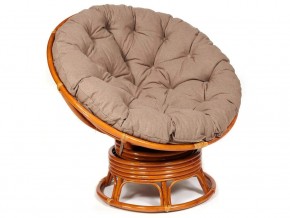 Кресло-качалка Papasan w 23/01 B с подушкой Cognac, экошерсть Коричневый в Покачах - pokachi.магазин96.com | фото