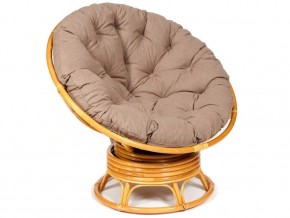 Кресло-качалка Papasan w 23/01 B с подушкой Honey, экошерсть Коричневый в Покачах - pokachi.магазин96.com | фото