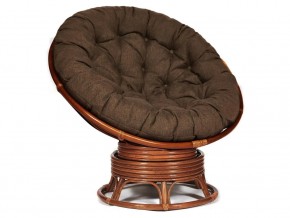 Кресло-качалка Papasan w 23/01 B с подушкой Pecan, ткань Коричневый в Покачах - pokachi.магазин96.com | фото