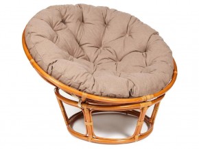 Кресло Papasan 23/01 W с подушкой Cognac, экошерсть Коричневый в Покачах - pokachi.магазин96.com | фото