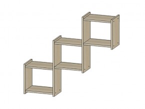 Полка Квадро ясень шимо светлый в Покачах - pokachi.магазин96.com | фото